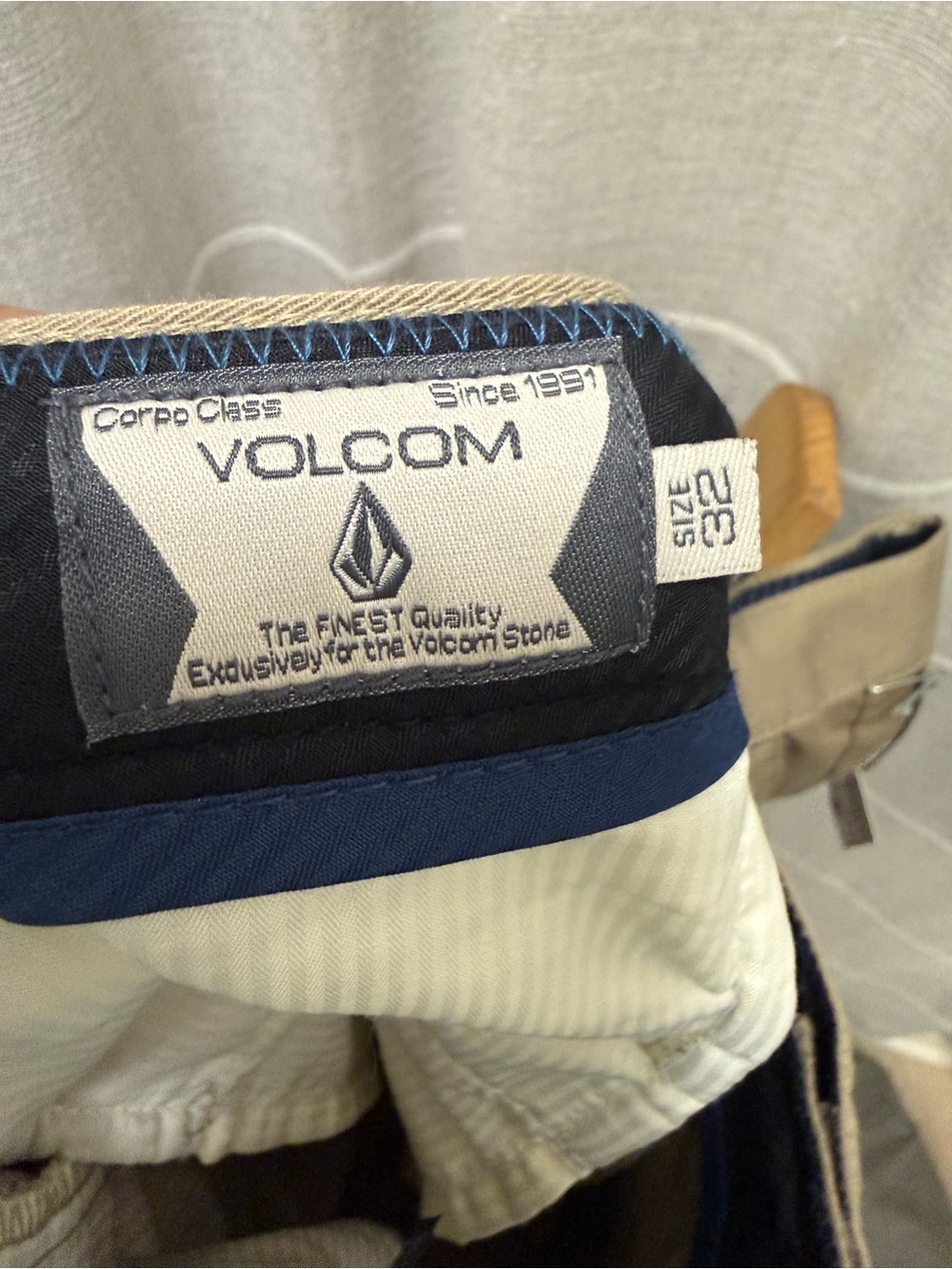 Volcom Men's Chino Pants in Khaki Tan - Picture 7 of 7